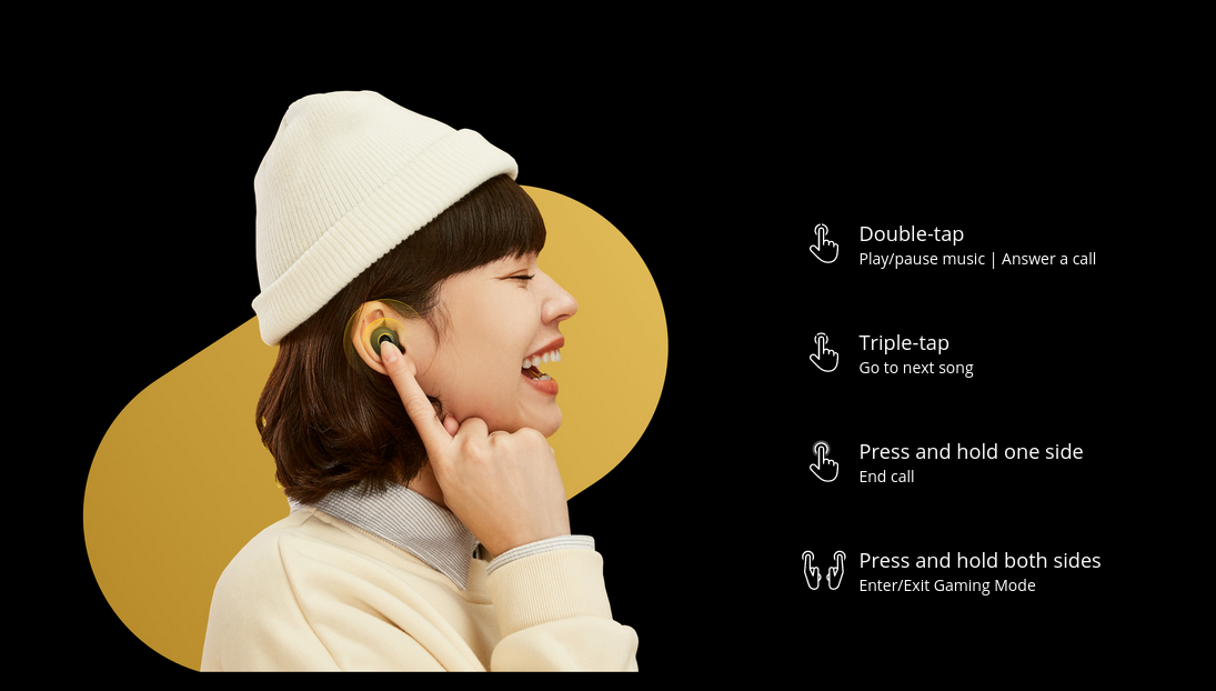 Слушалки realme Buds Q Buds Q White | Цена - JAR Computers